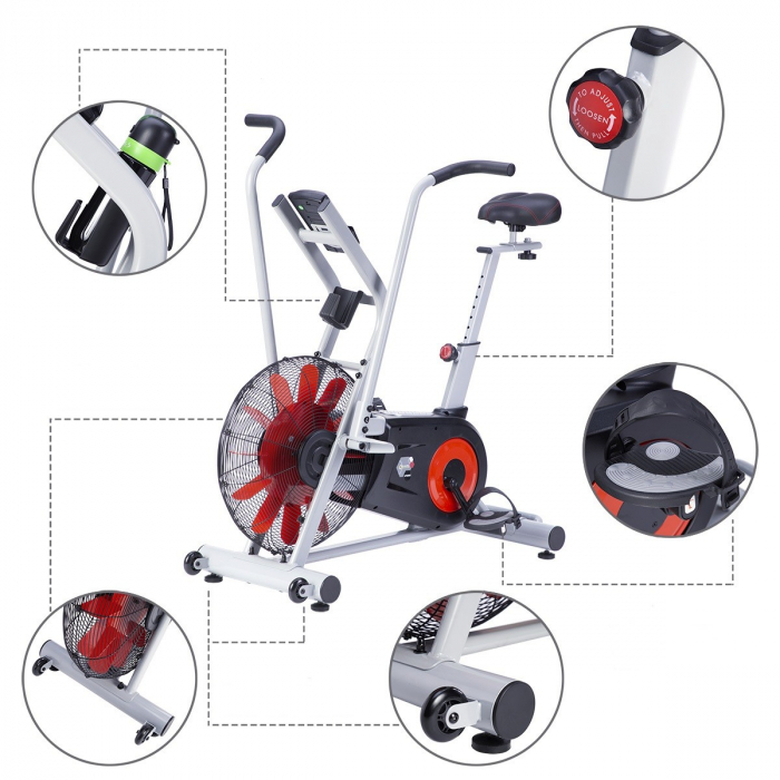 Bicicleta fitness HMS PREMIUM MP8880 Air Bike [7]