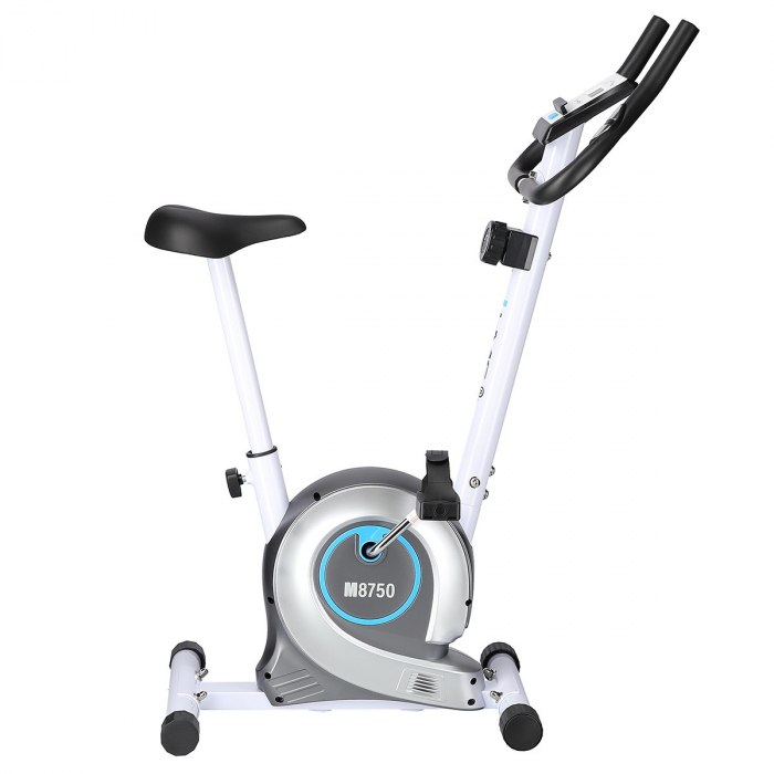 Bicicleta fitness magnetica HMS M8750 alb/gri [7]