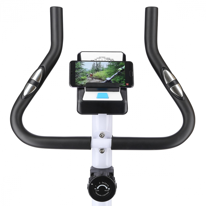 Bicicleta fitness magnetica HMS M8750 alb/gri [15]