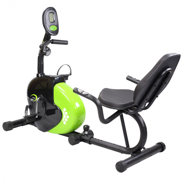 Bicicleta fitness magnetica recumbent HMS R9259 PLUS negru-verde [7]