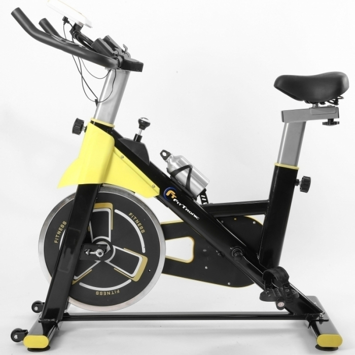 Bicicleta indoor cycling FitTronic SB5000-SB03, Fitshow app, afisaj inclus, volanta 10 kg [7]