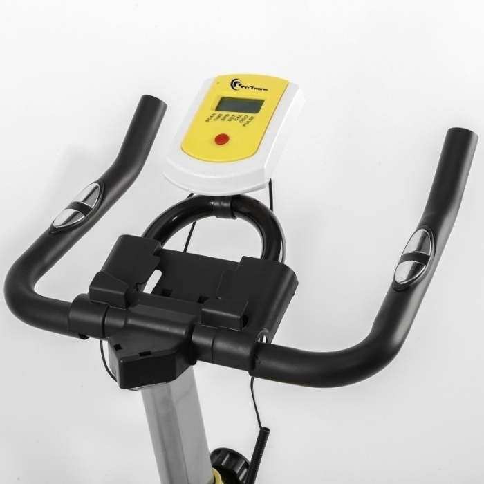 Bicicleta indoor cycling FitTronic SB5000-SB03, Fitshow app, afisaj inclus, volanta 10 kg [8]