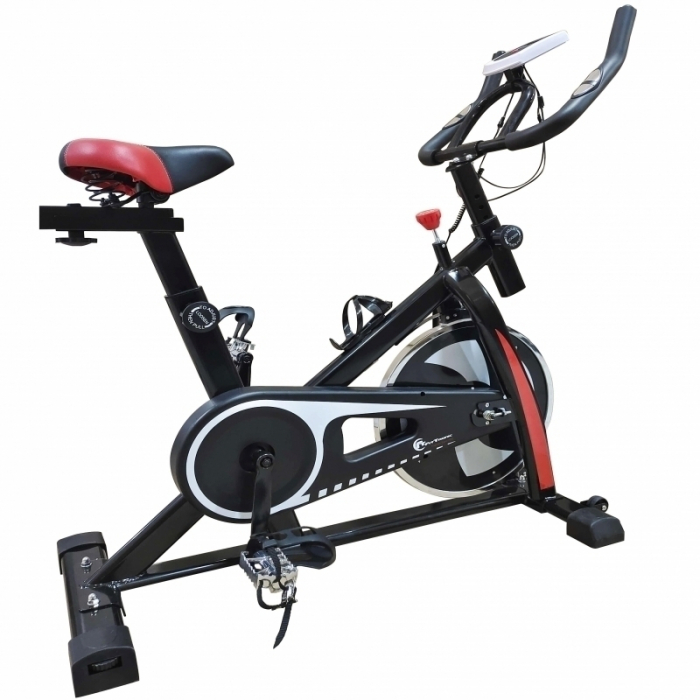 Bicicleta indoor cycling FitTronic® Trainer  Spin 700, design robust, greutate volanta 8 kg, afisaj LCD, greutate suportata 120 kg [8]