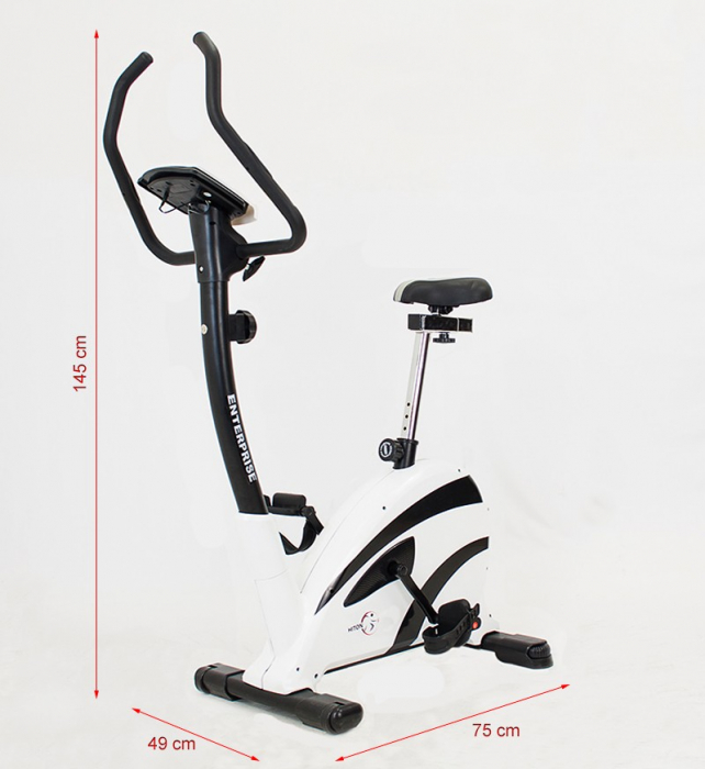 Bicicleta magnetica Enterprise-alba [4]