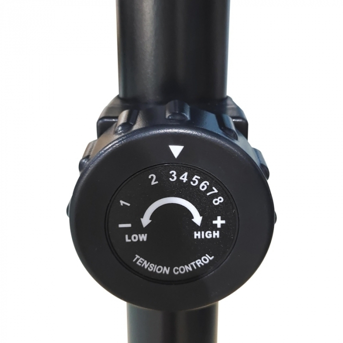 Bicicleta magnetica orizontala FitTronic® Trainer 410R, design robust, volanta 6 kg, greutate suportata 120 kg, afisaj mare cu multe informatii [5]