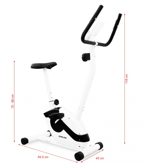 Bicicleta Magnetica SCUD Move - Alb [12]