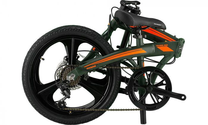 Bicicleta Mosso Marine 2D-7V-12- pliabila cadru aluminiu roata 20" culoare negru/albastru [2]