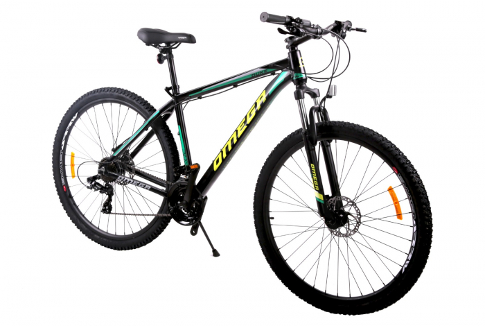 Bicicleta mountainbike Omega Duke 27.5" negru/verde/galben [3]