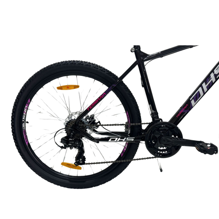 Bicicleta Mtb Dhs 2605 - 26 inch, M, Negru/Violet [5]