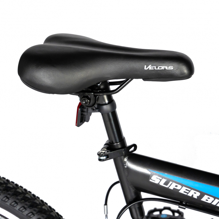 Bicicleta munte, dubla suspensie, RICH R2649A, roata 26", frana V-Brake, 18 viteze, negru / albastru [2]