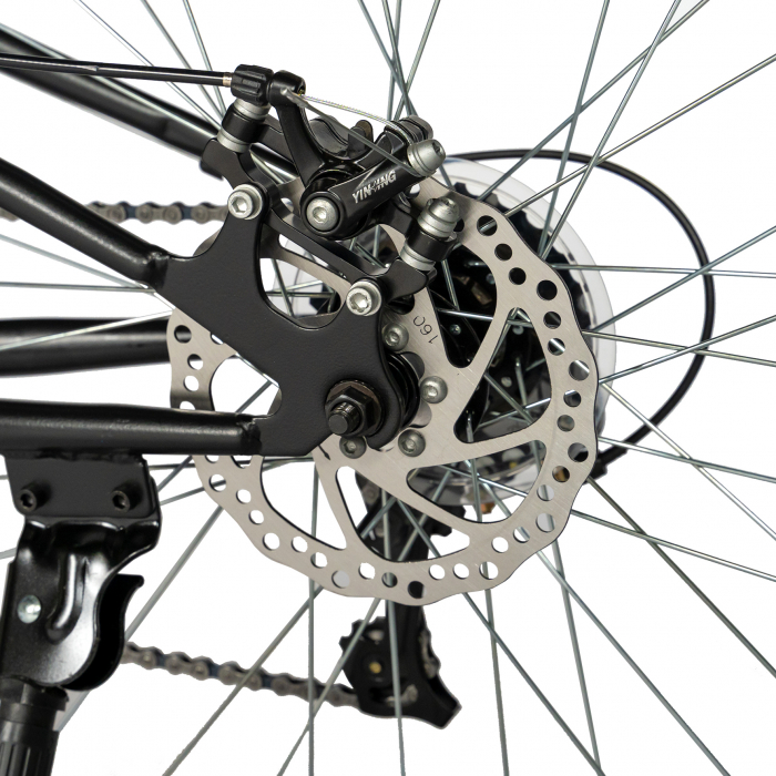 Bicicleta munte, dubla suspensie, RICH R2750D, roata 27.5", frana disc, 18 viteze, negru/albastru [9]