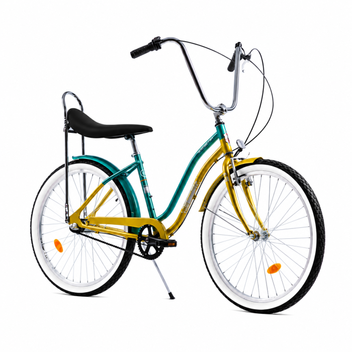 Bicicleta Oras Pegas Strada 2 - 26 inch, M, Auriu/Verde [2]