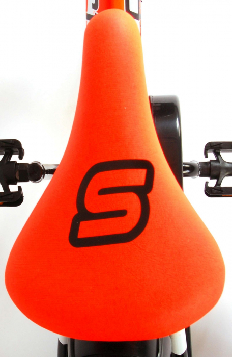 Bicicleta pentru baieti Volare Sportivo, 14 inch, culoare Portocaliu neon / Negru, frana de mana + contra [9]