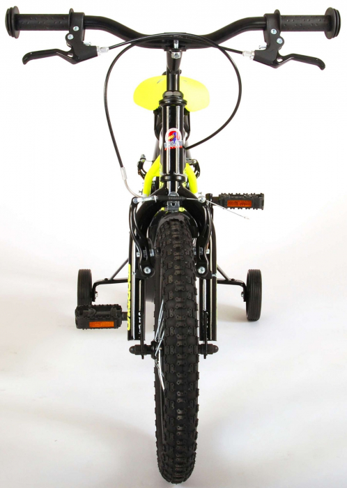 Bicicleta pentru baieti Volare Sportivo, 16 inch, culoare Negru/Galben neon, frana de mana fata - spate [8]