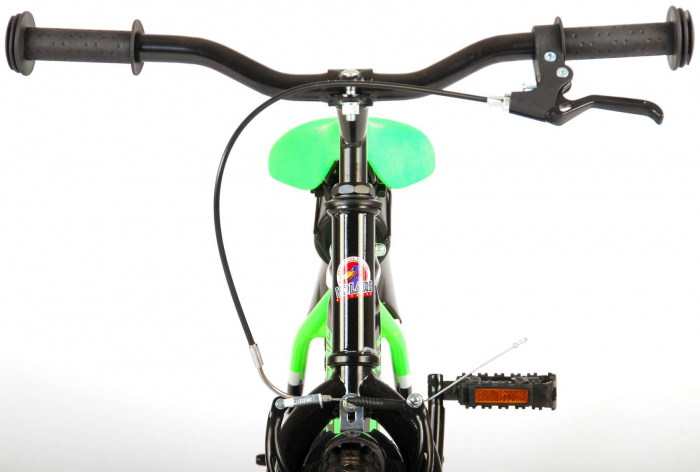 Bicicleta pentru baieti Volare Sportivo, 16 inch, culoare Verde neon/Negru, frana de mana fata - spate [14]