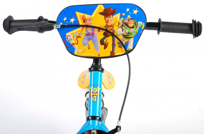 Bicicleta pentru copii Disney Toy Story 4, 16 inch, culoare albastru/galben, frana de mana + contra [11]
