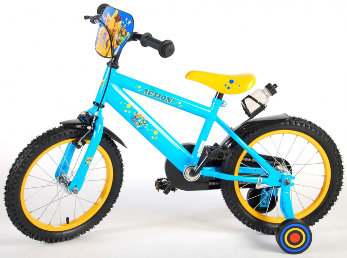 Bicicleta pentru copii Disney Toy Story 4, 16 inch, culoare albastru/galben, frana de mana + contra [13]