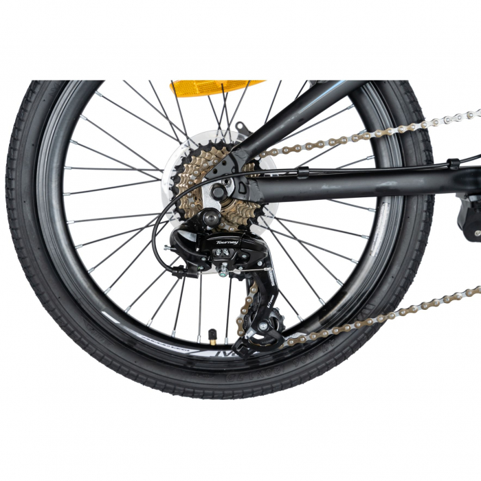 Bicicleta pliabila 20" CARPAT C2052C, echipare SHIMANO 7 viteze, culoare negru/albastru [4]