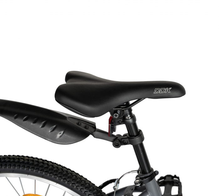 Bicicleta TREKKING 24" RICH R2430A, 6 viteze, culoare gri/portocaliu [3]