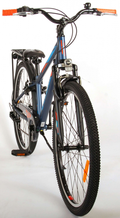 Bicicleta Volare Cross, 26 inch, 7 trepte, culoare albastru inchis / portocaliu, Prime Collection, frana de mana fata - spate [11]