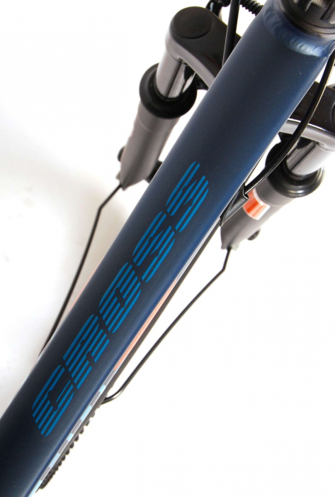 Bicicleta Volare Cross, 26 inch, 7 trepte, culoare albastru inchis / portocaliu, Prime Collection, frana de mana fata - spate [9]