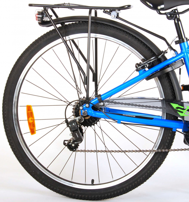 Bicicleta Volare Cross, 26 inch, 7 trepte, culoare albastru/verde, Prime Collection, frana de mana fata - spate [5]