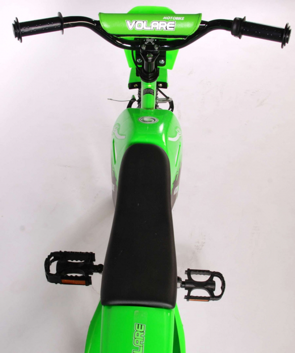 Bicicleta Volare Motobike pentru baieti, 16 inch, culoare Verde, frana de mana + contra [6]