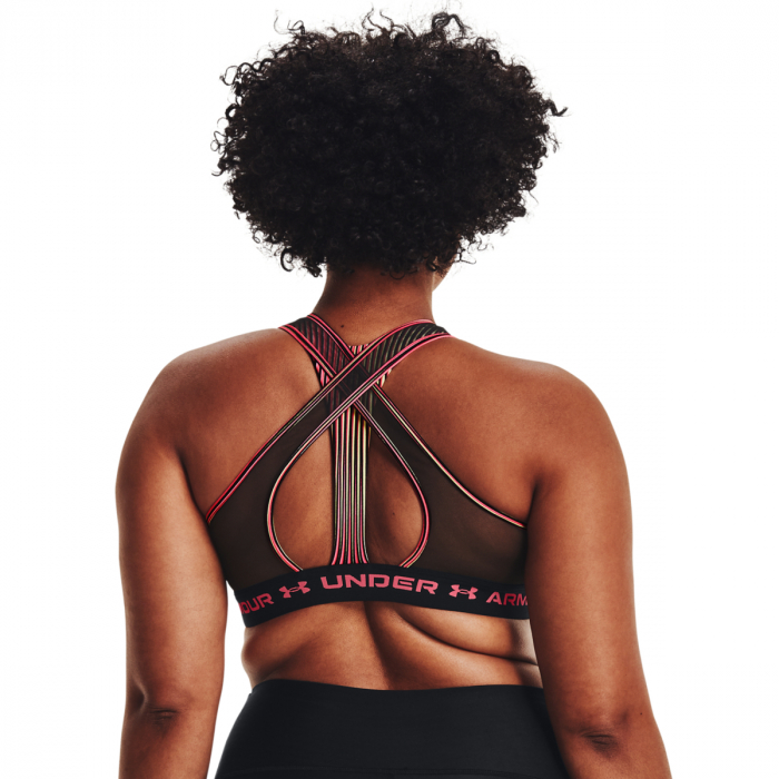 Bustiera femei Under Armour CrossBack Mid Q3 80S negru L [7]