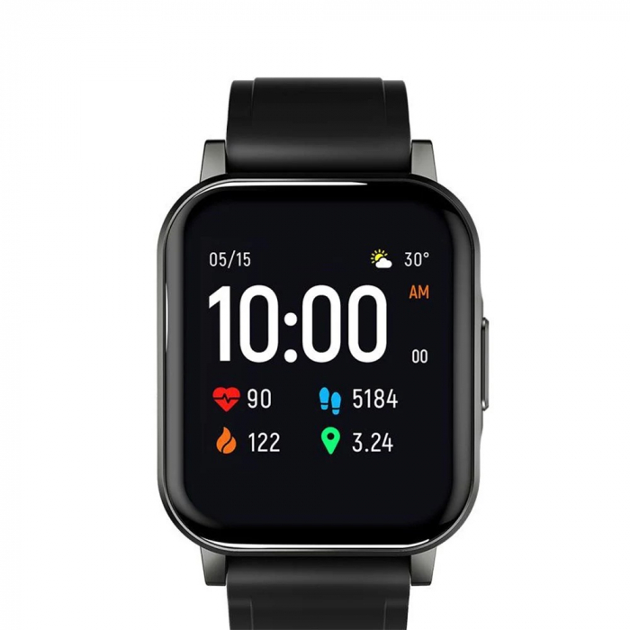 Ceas smartwatch Haylou LS02, Negru, 12 Moduri sportive, Masurarea ritmului cardiac, Pedometru, Calorii arse [2]