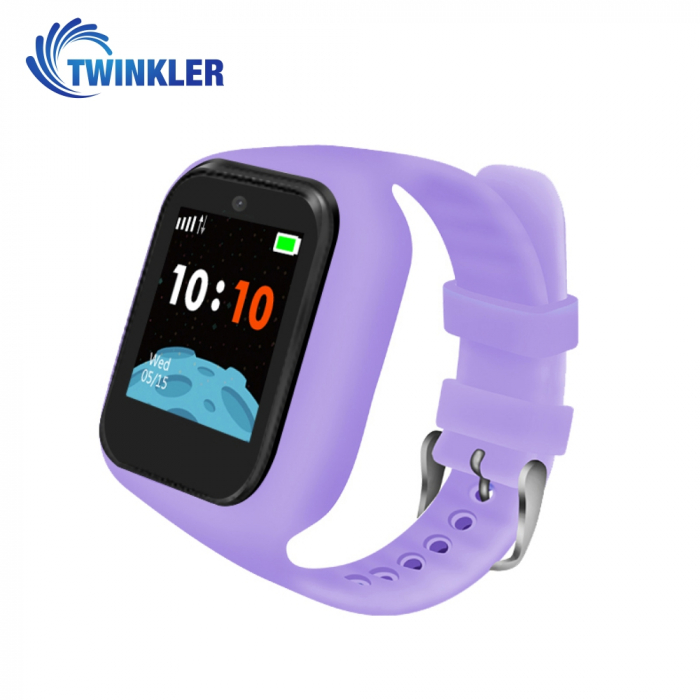 Ceas Smartwatch Pentru Copii Twinkler TKY-M5S cu Functie Telefon, Localizare GPS, Camera, SOS, Istoric traseu, Mov, Cartela SIM Cadou [1]