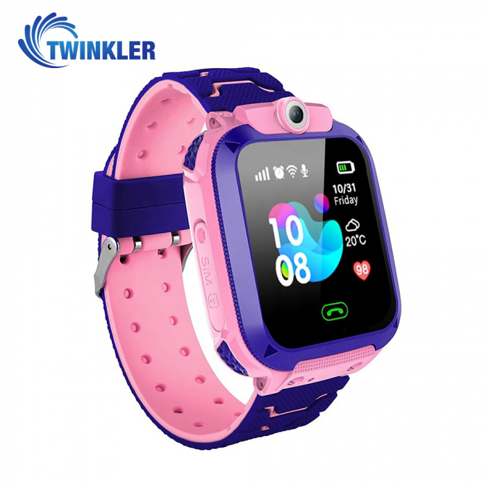 Ceas Smartwatch Pentru Copii Twinkler TKY-Q13 cu Functie Telefon, Localizare GPS, Istoric traseu, Apel de Monitorizare, Camera, Joc Matematic, Roz [3]