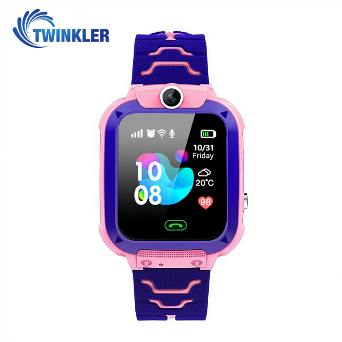 Ceas Smartwatch Pentru Copii Twinkler TKY-Q13 cu Functie Telefon, Localizare GPS, Istoric traseu, Apel de Monitorizare, Camera, Joc Matematic, Roz [2]