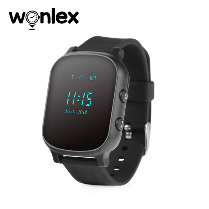 Ceas Smartwatch Pentru Copii Wonlex GW700-T58 cu Functie Telefon, Localizare GPS ; Negru, Cartela SIM Cadou [1]