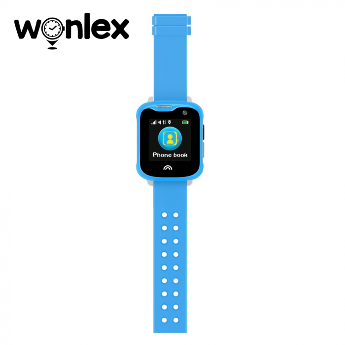 Ceas Smartwatch Pentru Copii Wonlex KT05 cu Functie Telefon, GPS, Camera, IP54 ; Albastru, Cartela SIM Cadou [3]