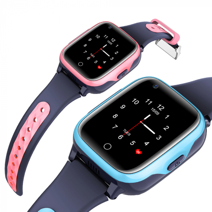 Ceas Smartwatch Pentru Copii, Wonlex KT15, Albastru, SIM card, 4G, Rezistent la apa IP54, Apel video [2]