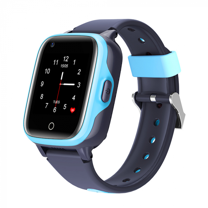 Ceas Smartwatch Pentru Copii, Wonlex KT15, Albastru, SIM card, 4G, Rezistent la apa IP54, Apel video [1]