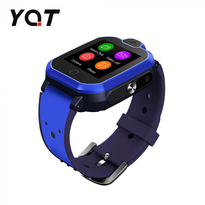 Ceas Smartwatch Pentru Copii YQT T6 cu Functie Telefon, Apel video, Localizare GPS, Istoric traseu, Apel de Monitorizare, Camera, Lanterna, Android, 4G, Albastru, Cartela SIM Cadou [2]