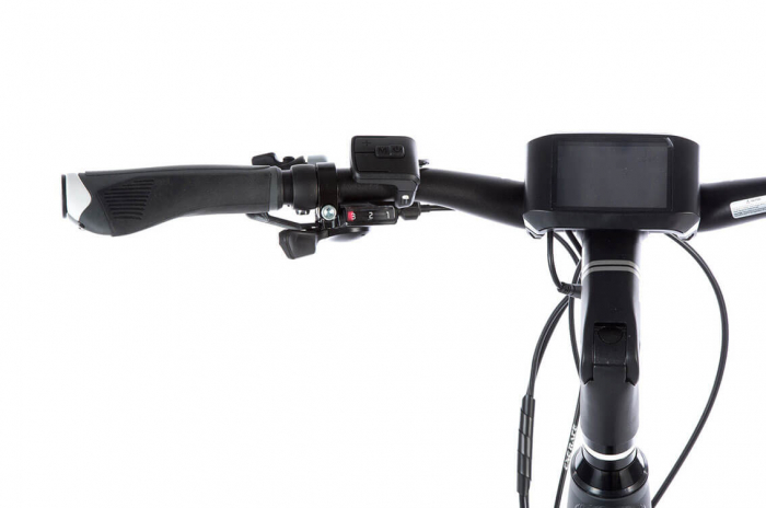 Bicicleta electrica E-bike Cross Leader Fox Sandy Gent 28" gri mat-alb [5]