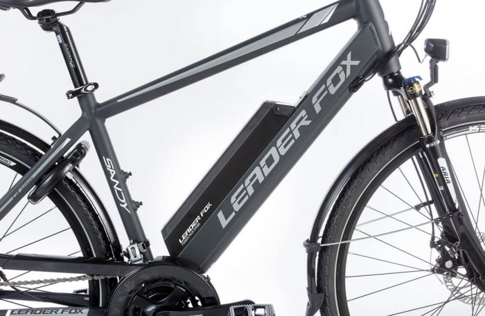 Bicicleta electrica E-bike Cross Leader Fox Sandy Gent 28" gri mat-alb [6]