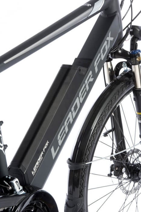 Bicicleta electrica E-bike Cross Leader Fox Sandy Gent 28" gri mat-alb [8]