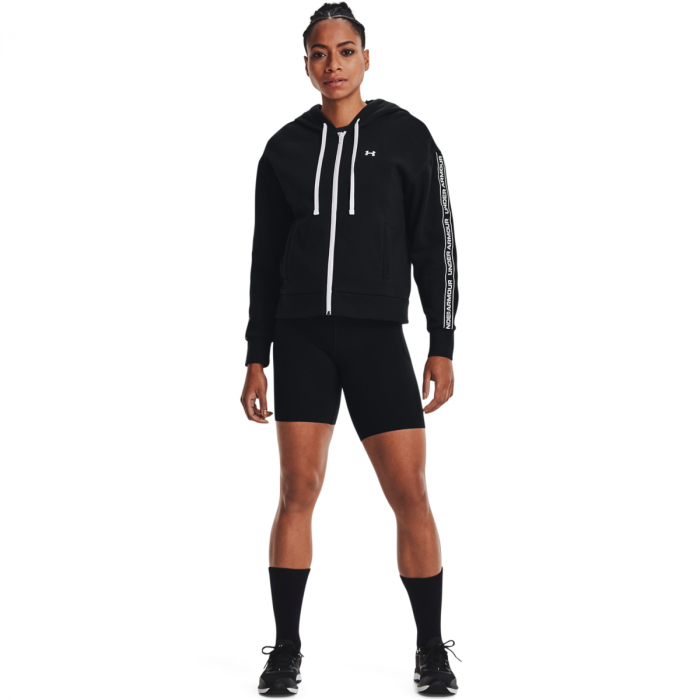 Hanorac femei Under Armour Rival FZ Hoodie negru L [2]