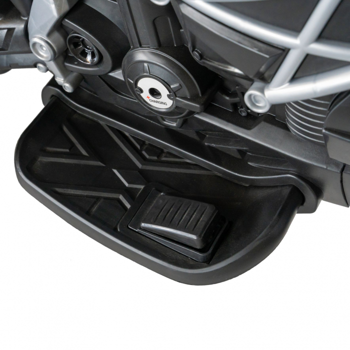 Motocicleta electrica copii Rich Baby cu acumulator, muzica si lumini, culoare alb/negru [12]