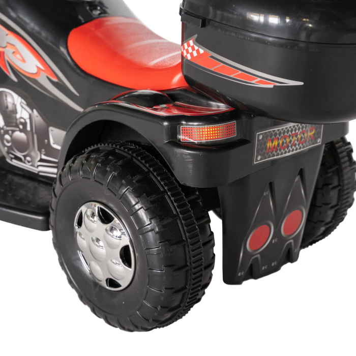 Motocicleta electrica copii Rich Baby cu acumulator, muzica si lumini, culoare negru [6]