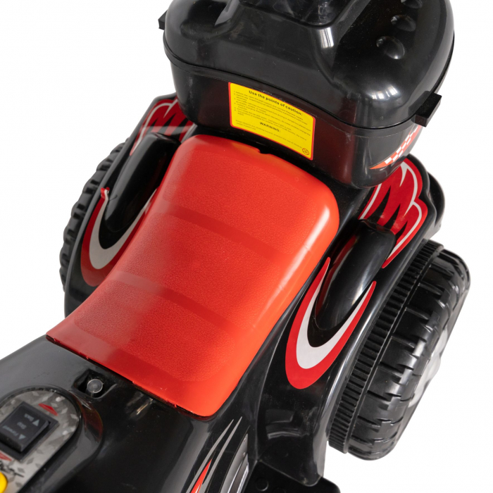 Motocicleta electrica copii Rich Baby cu acumulator, muzica si lumini, culoare negru [9]