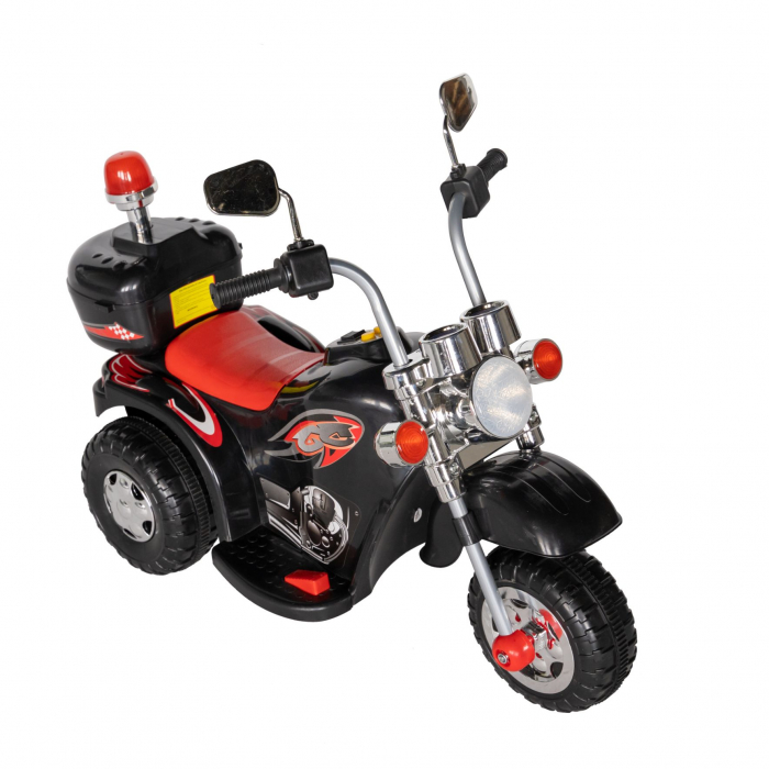 Motocicleta electrica copii Rich Baby cu acumulator, muzica si lumini, culoare negru [2]