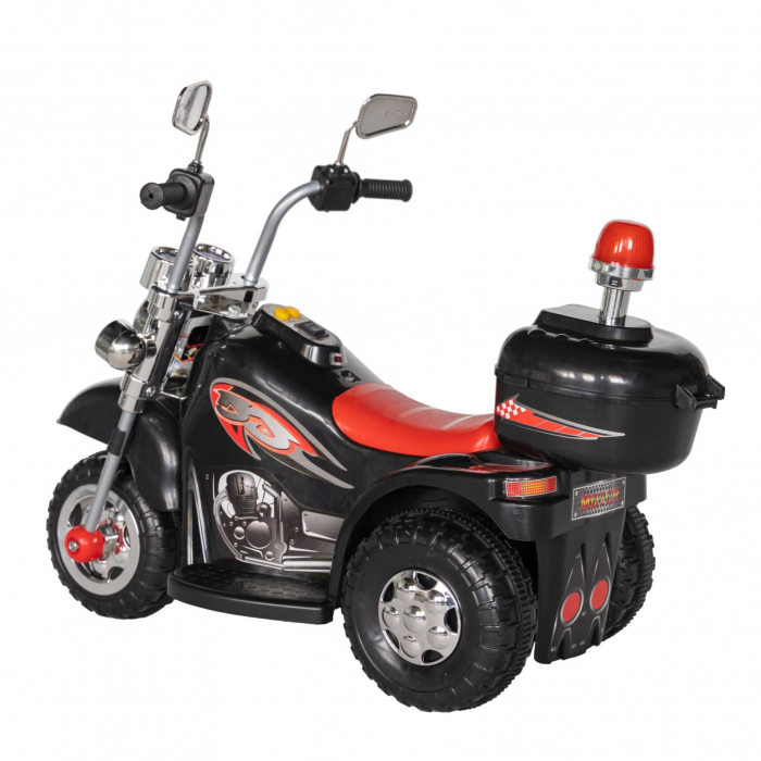Motocicleta electrica copii Rich Baby cu acumulator, muzica si lumini, culoare negru [5]