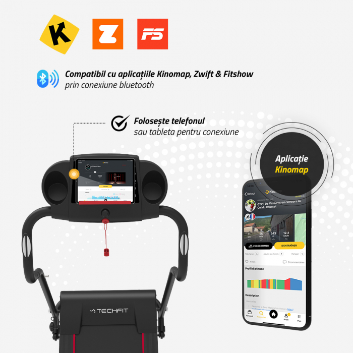 Banda de alergare electrica TECHFIT MT80N [8]