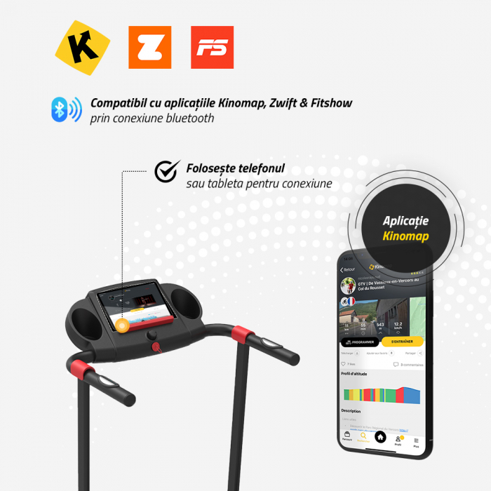 Banda de alergare electrica TECHFIT MT95N [3]