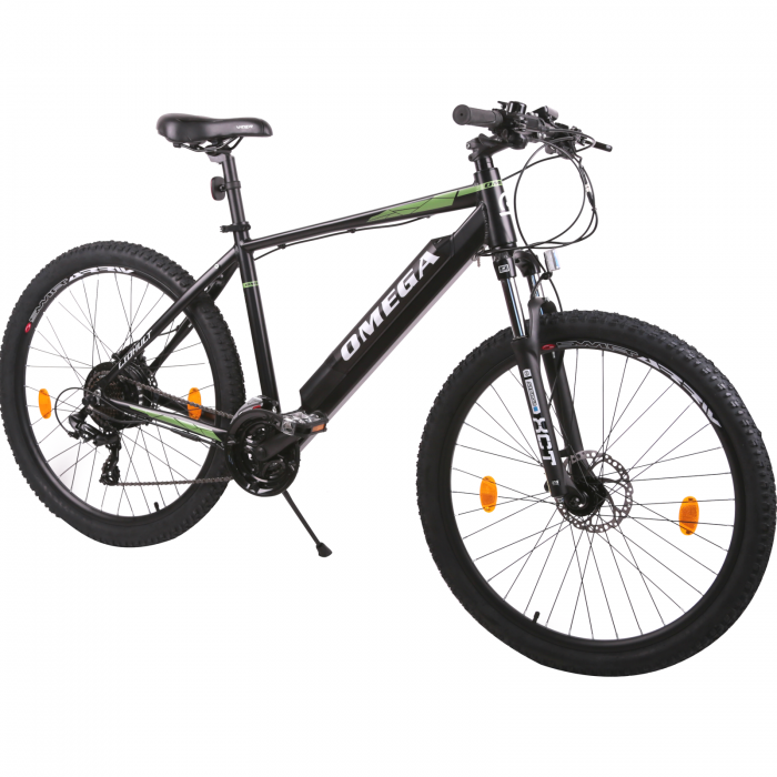 Bicicleta electrica Omega Liohult 29" negru/verde/ alb [2]