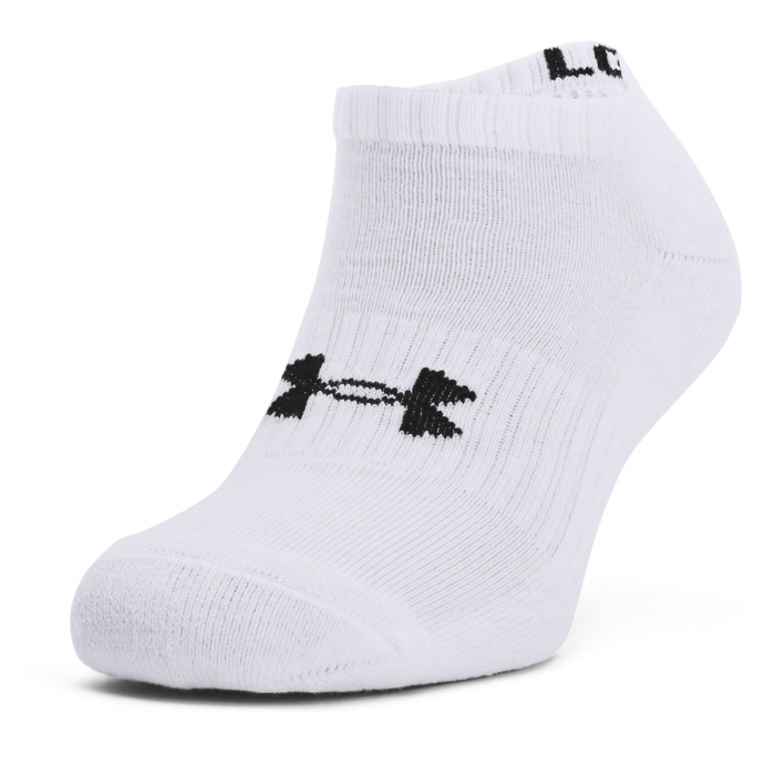 Sosete unisex Under Armour Core No Show 3pk alb L [4]